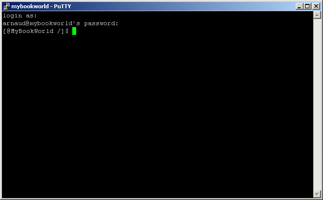 ouverture du PUTTY